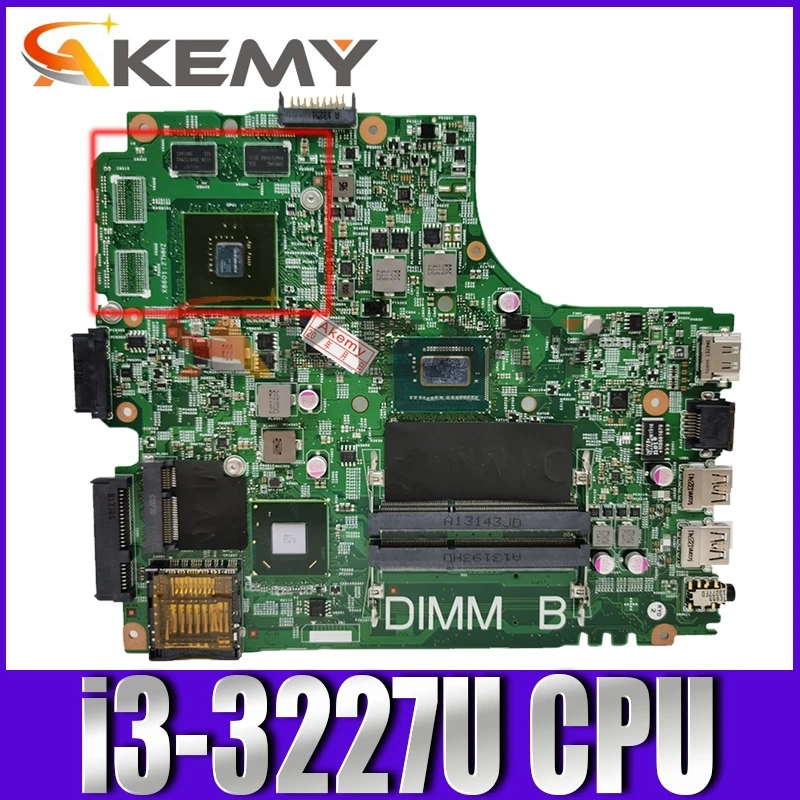 Placa-mãe para Laptop Original para Dell 12204-1 segundo 0tnkt0 Inspiron Sr0xf 3421