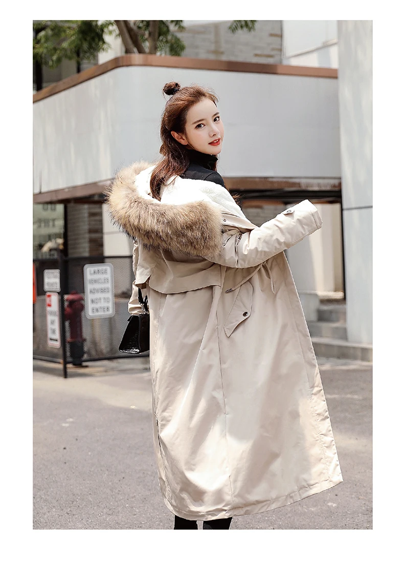 30 градусов зимняя одежда X-long parkas зимняя куртка женская меховая куртка с капюшоном Женское пальто с подкладкой из пуха Толстая зимняя куртка женская одежда