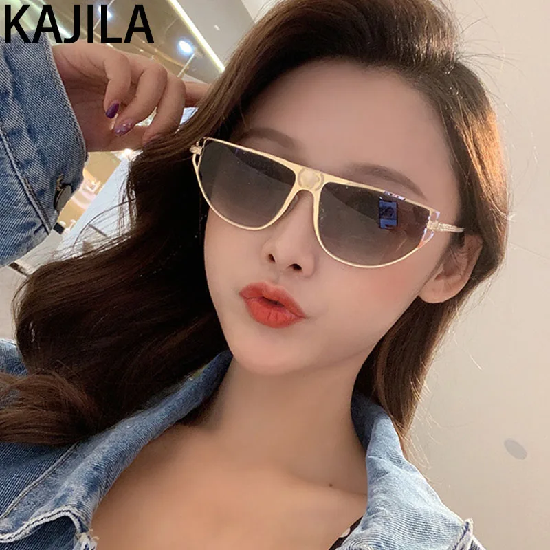 Роскошные брендовые дизайнерские солнцезащитные очки кошачий глаз для мужчин 2020