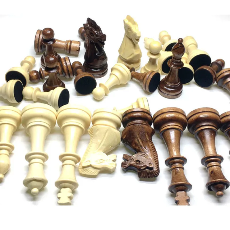 

High-grade Super Large 6-inch Wooden Chess Pieces with Wooden Chess Pieces
