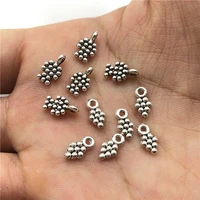 100pcs metal pendant grape fruit charm for fashion jewelry making diy bracelet necklace accessories wholesale