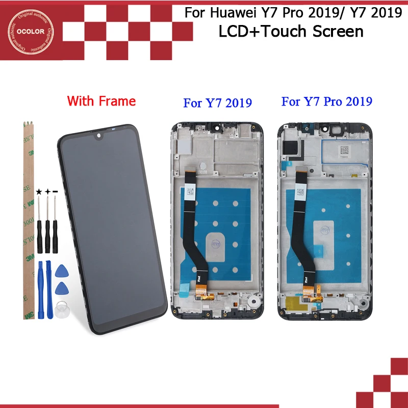 Цветной для Huawei Y7 Pro 2019 DUB LX2 L22 ЖК дисплей + сенсорный экран дигитайзер сборка с