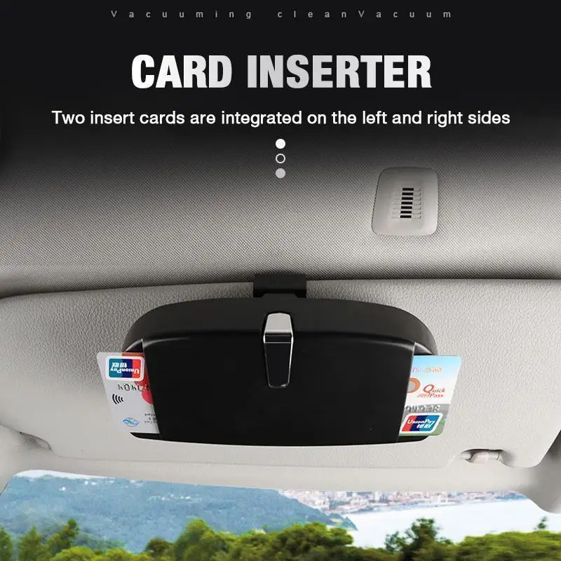 Универсальный автомобильный козырек футляр для солнцезащитных очков ящик