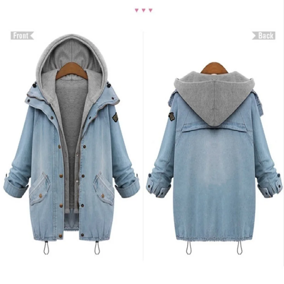 

ZOGAA New Winter Jacket Women Hooded Coat Female Jeans Denim Jackets Basic Ladies Tops Women's Bomber Jacket 2021