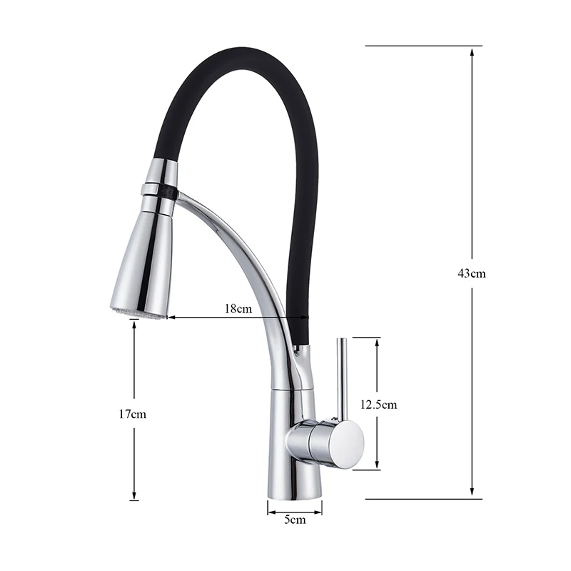 Смеситель для кухонной раковины черный смеситель светодиодный распылитель с