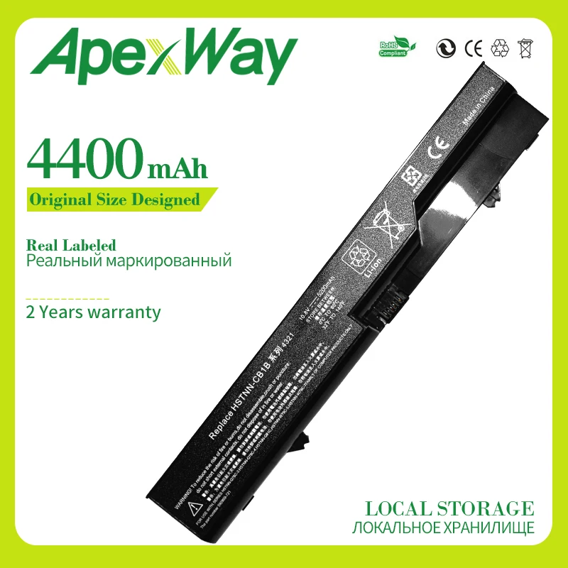 Аккумулятор Apexway для HP 420 425 620 625 ProBook 4520 4520s 4525s PH06 PH09 4321 4321s 4320 4320s 4320t 4325s Φ|battery for hp|for