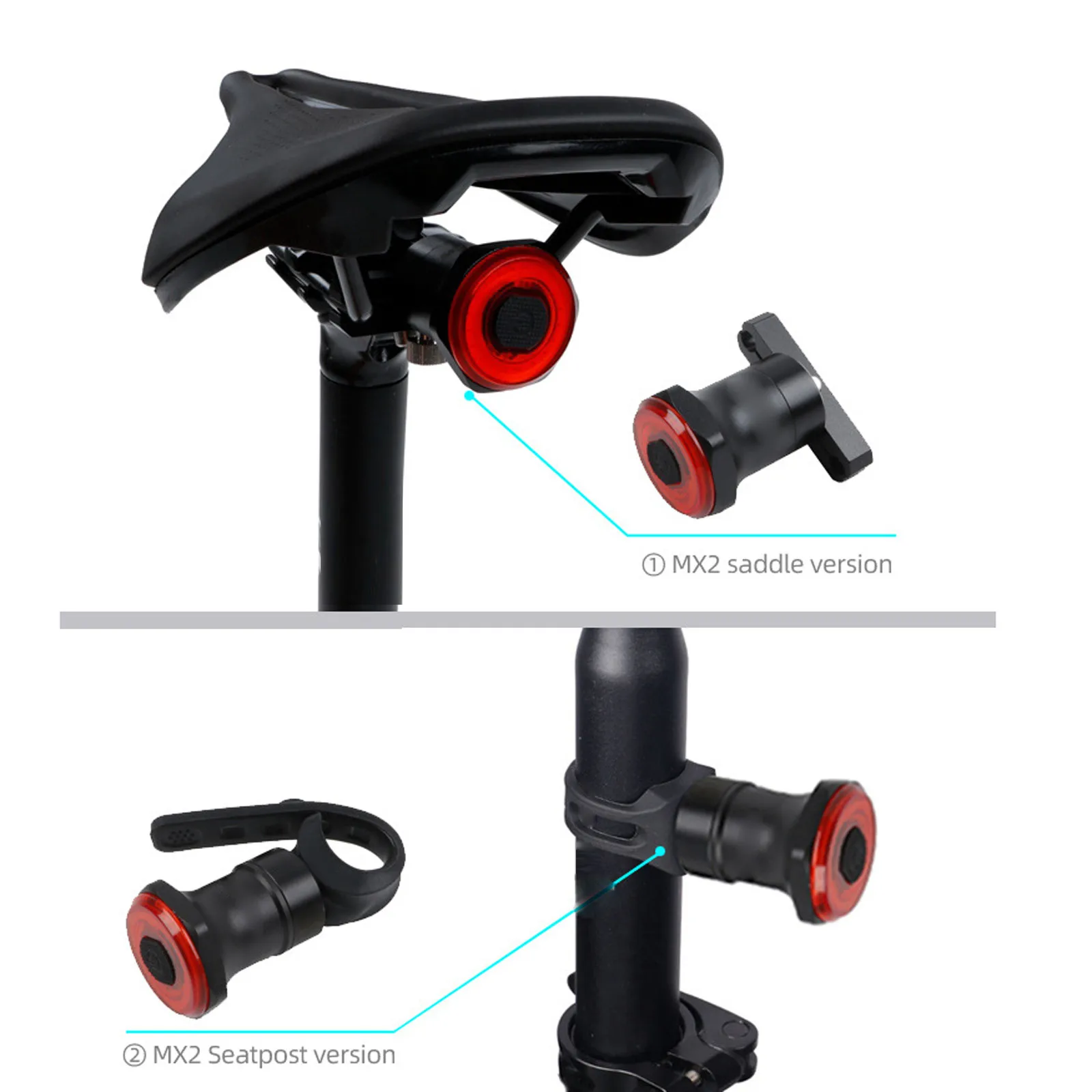 

New Bike Light Intelligent Induction Brake Light Bike Lamp Usb Charging Bicycle LED Tail Light