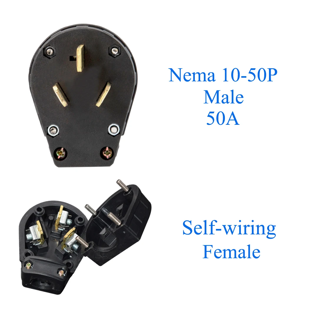 Американские промышленные самопроводные вилки jorinдо NEMA 10 50P 50A 125/250 В американский