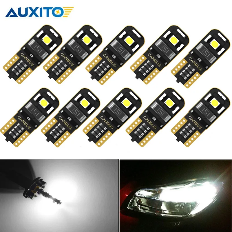 AUXITO T10 светодиодный Canbus W5W для Mazda 3 CX-5 CX5 CX-3 CX-7 6 GG GH RX8 MPV 2 Автомобильный номерной знак парковочный светильник 6000K белый