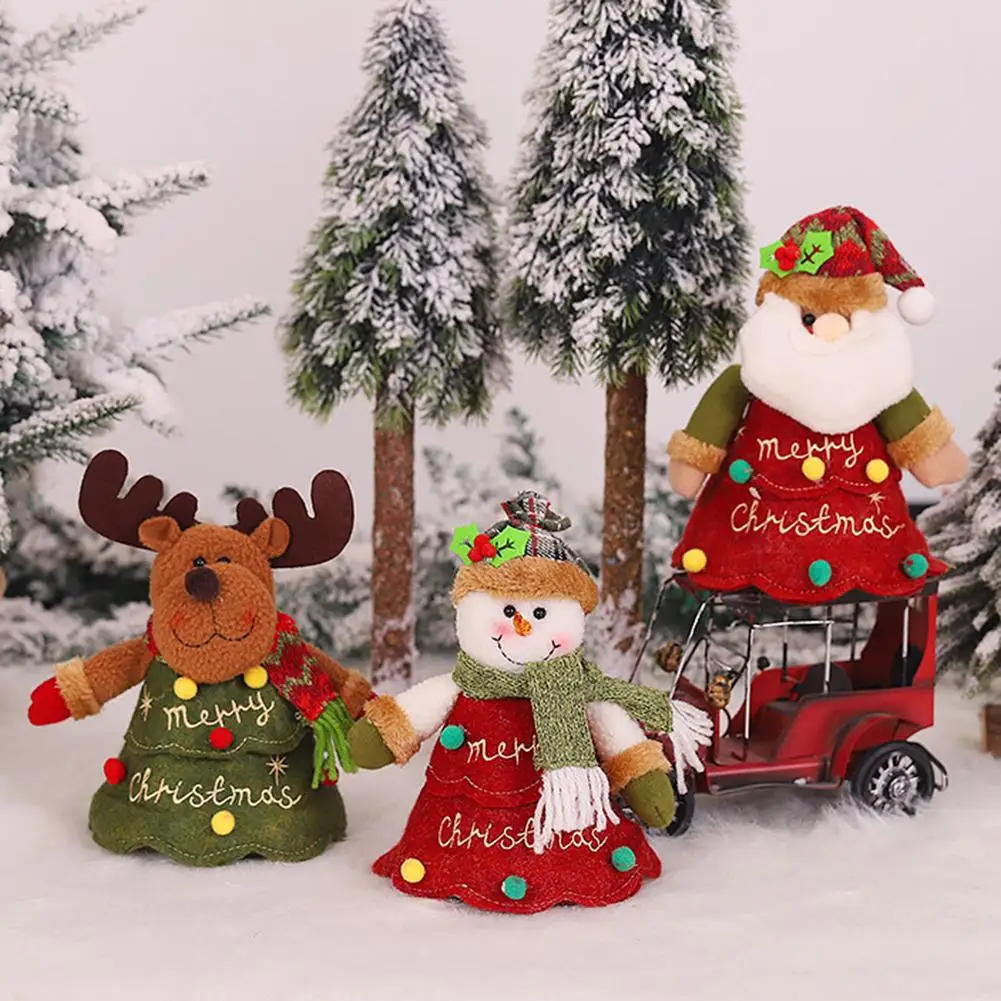 

Xmas Santa Snowman Elk Design Apples Candy Storage Bag Gift Pouch Party Decor Gift candies, gifts or apples Holders