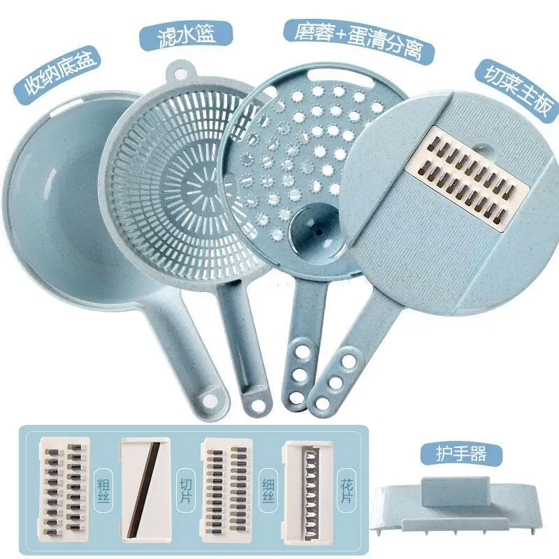 Овощерезка ручной измельчитель многофункциональная Терка с Защита рук