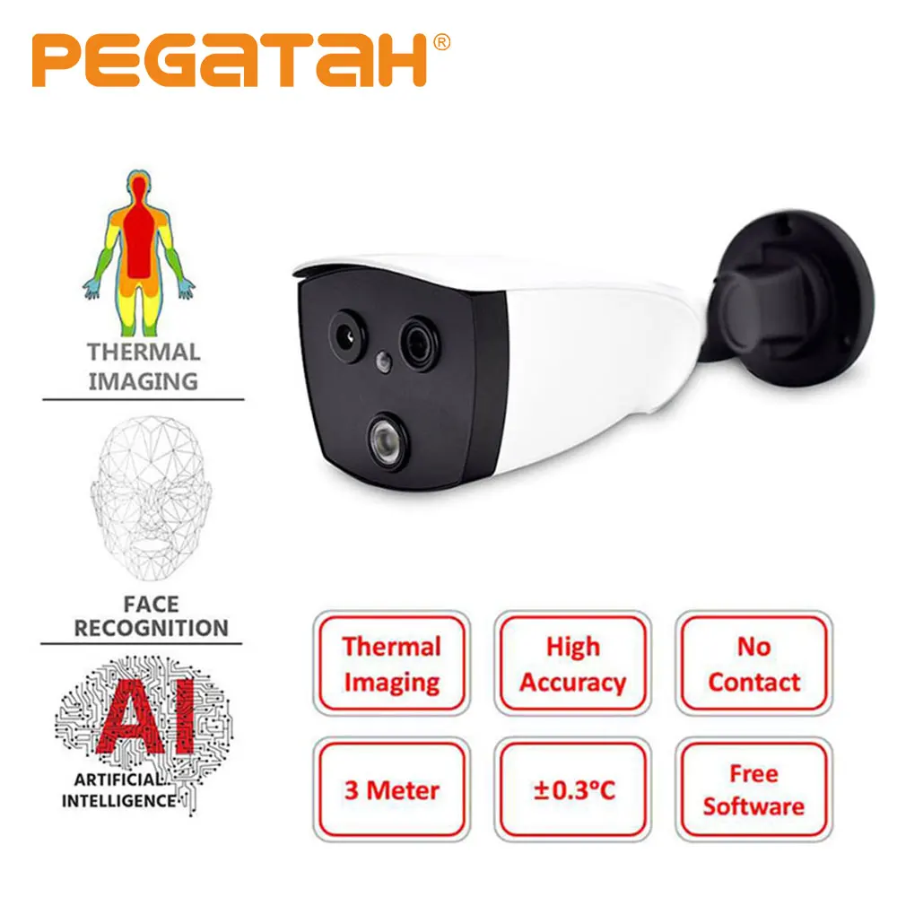 Тепловизор с функцией распознавания лица и ИК датчиком температуры|Камеры