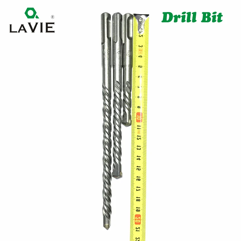 

LA VIE 3pc/Lot 6 8 10mm SDS Plus Drill Bit 260mm Hammer Concrete Bits S4 Slot Tip Masonry Drill Brick Wall Block Power Tools 001