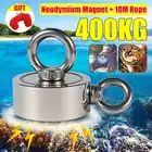 Двухсторонний неодимовый магнит, d75 мм, 400 кг