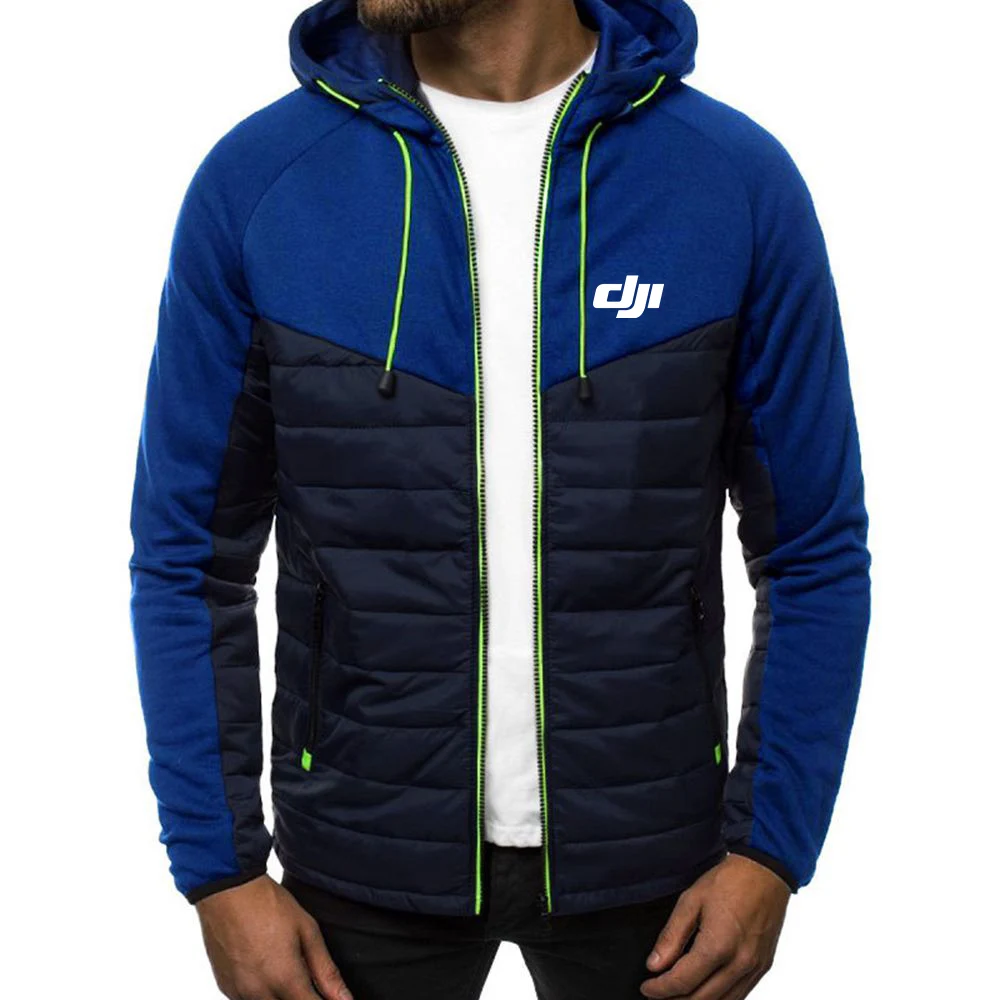 

Fashion Spring Autumn Mens Dji Mavic Pilot Logo Hoodies for Print Hooded Jacket Zipper Warm Fleece Padded Men Popular Coats