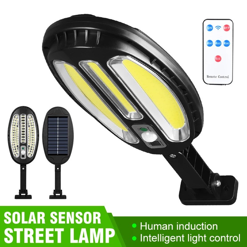 

138COB/LED Solar Powered PIR Motion Sensor Wall Lights Outdoor Garden Security Lamp 100SMD Outdoor Garden Security Wall Lighting
