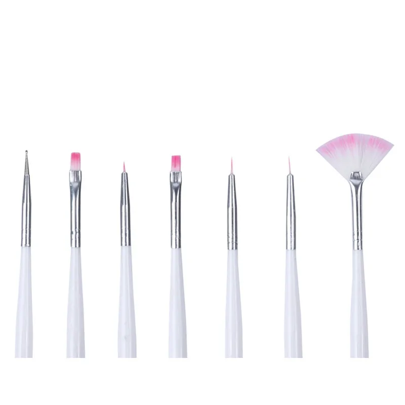 Кисть для дизайна ногтей 7 шт./компл. ручка точек рисования создания
