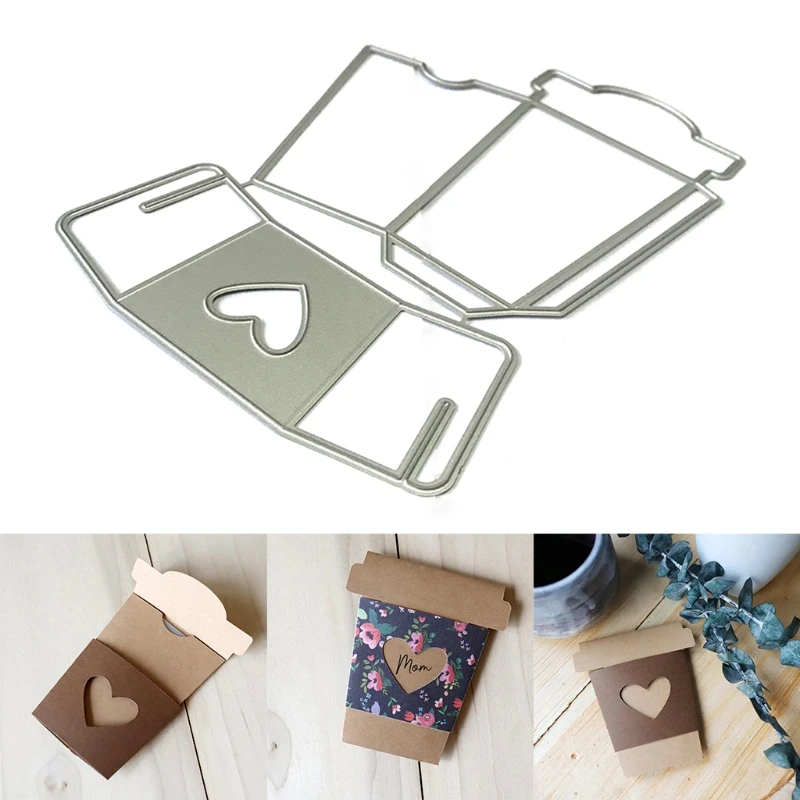 Металлическая кофейная чашка Трафаретный Скрапбукинг дюйма штамп для альбомов