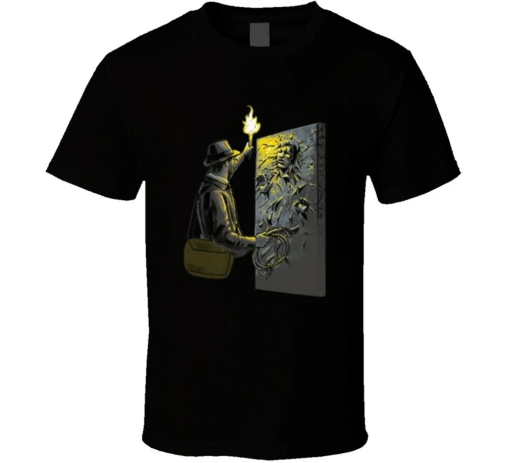 Хан Соло в карбоните Индиана Джонс Mash-Up рубашка Топы Футболка |