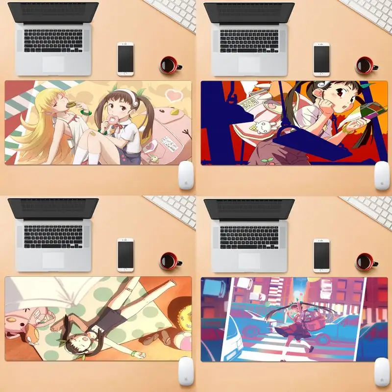 

Mayoi Hachikuji Natural Rubber Gaming Mousepad Desk Mat Large Gaming Laptop XL Non-slip Rubber Office Computer Mouse Pad