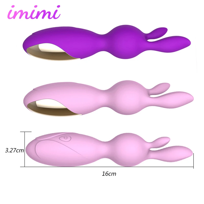 Мощный вибратор кролик для точки G Анальный с зарядкой от USB Стимуляция клитора