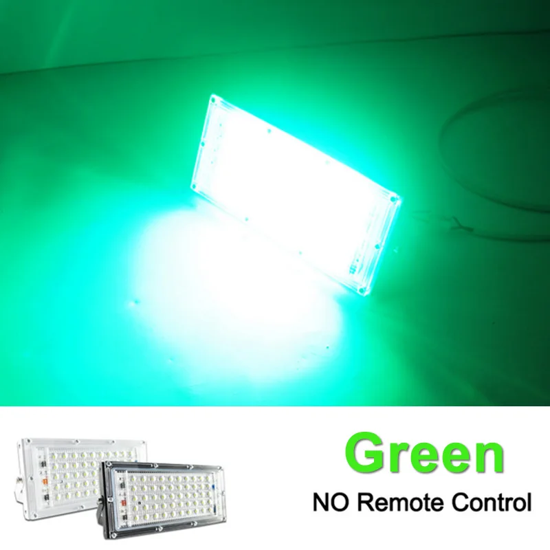 Kaguyahime LED Floodlight 50W 10W LED Spotlight 220V IP65 Waterproof Refletor Light Led Outdoor Flood Light Garden Street Lamp - Испускаемый цвет: Green