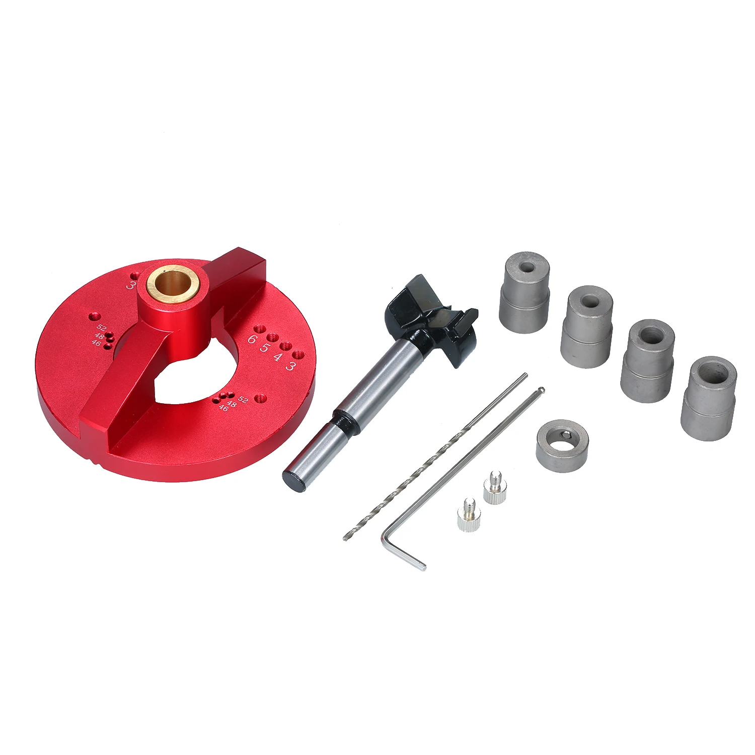 

Multi-function Hinge Drilling Jig Woodworking Tool Drill Guide Vertical Drilling Fixture Hole Drilling Positioning Kit