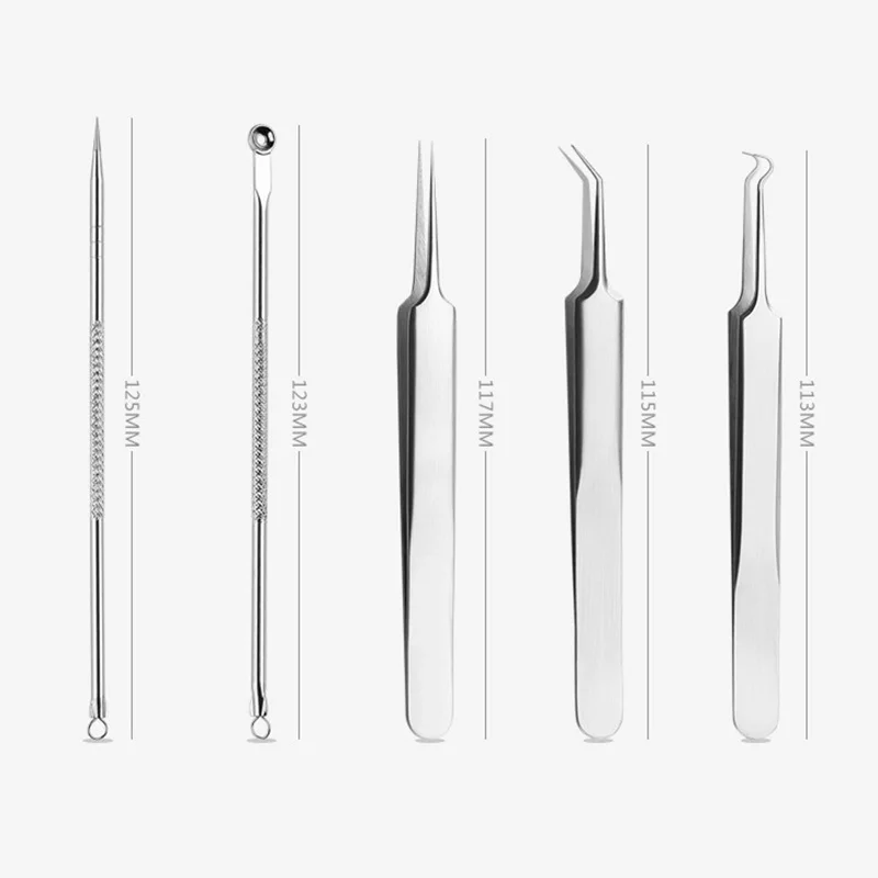 

Acne Removal Clip Cell Clip Acne Needle Tweezers Acne Removal Squeeze Fat Blackhead Needle Acne Tool Set
