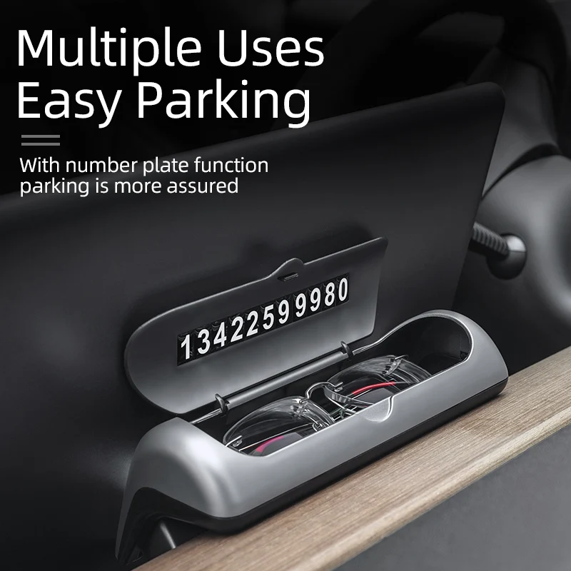 

Car glasses box Sun visor glasses case For Tesla Model 3/model y car Interior accessories