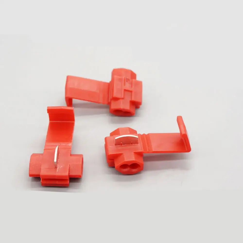 

45% Hot Sales!! 50Pcs Break-free Electrical Quick Splice Cable Connectors Wire Terminals Clip