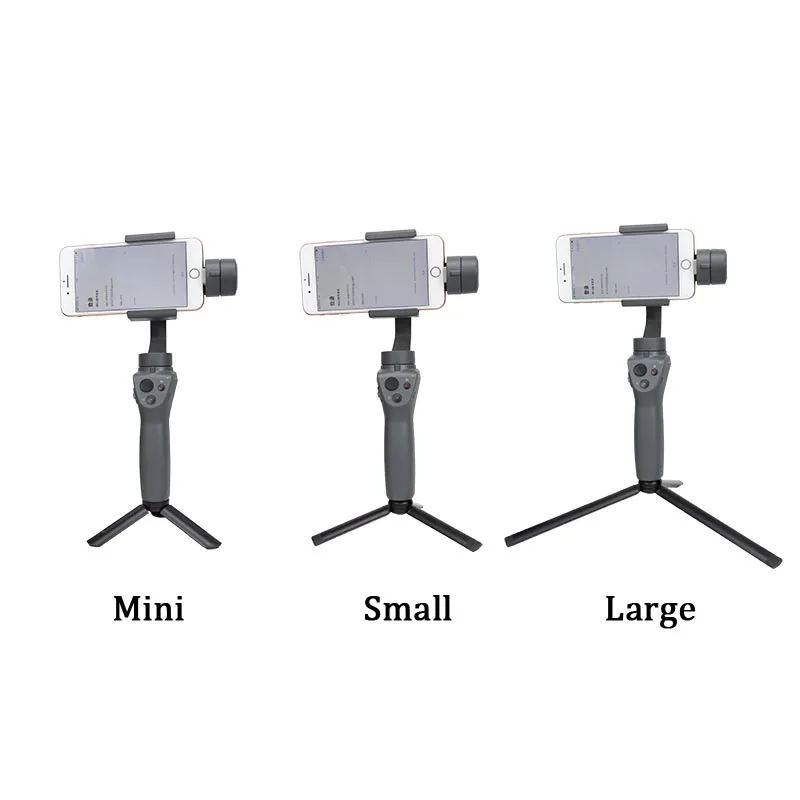 

Universal Metal Mini Tripod Large Desktop Tabletop Stand Handle Grip Stabilizer for Zhiyun Smooth 4 DJI Osmo Mobile 2 3 OM 4