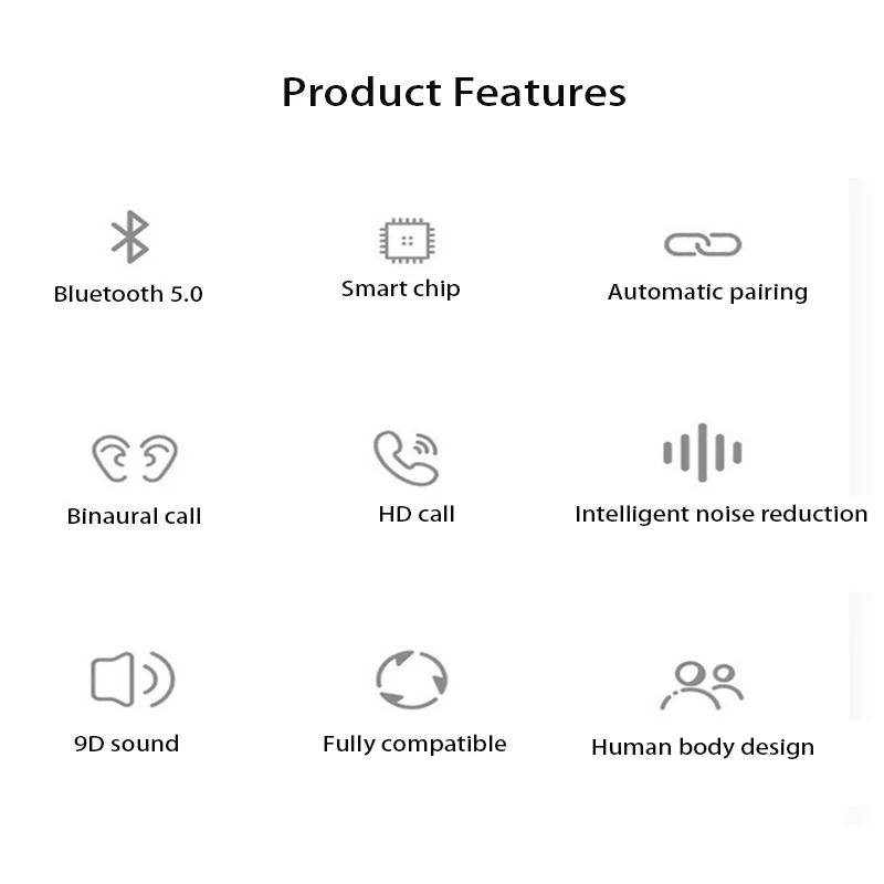 Беспроводные наушники вкладыши Hi Fi с поддержкой Bluetooth 5 0|Наушники и гарнитуры| |
