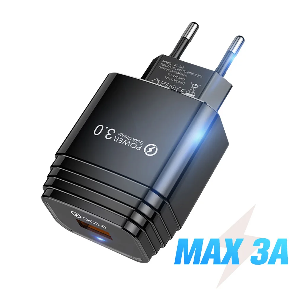 ANKNDO быстрое зарядное устройство 3 0 18 Вт QC 2 USB портативное для Samsung Xiaomi Huawei