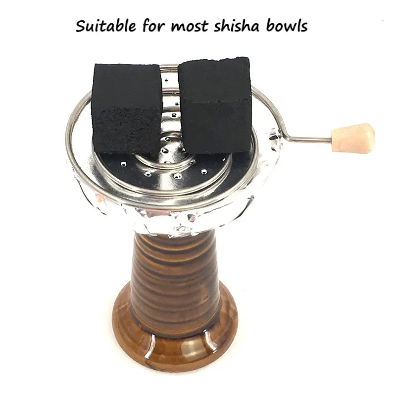 1 шт. серебряная металлическая вихревая Форма аксессуары для кальяна держатель с
