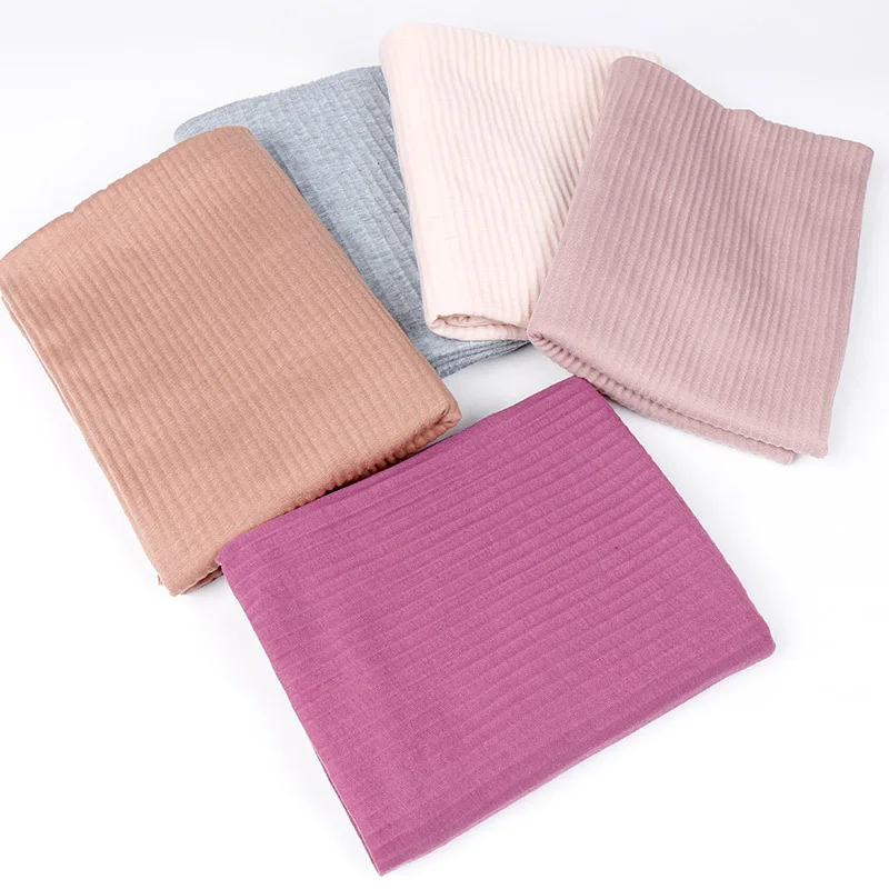 

20 Colors Fashion Wrinkle Jersey Hijab Scarf Cotton Plain Elasticity Shawls Crinkle Hijab Long Muslim Head Wrap Snood 180*85Cm