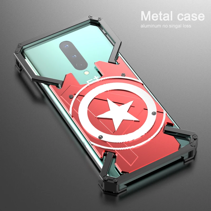 

Luxury Shockproof Aluminum Metal Armor Ring Case For Oneplus 8T 8 7 6 7T 1 + 8 Aluminium Bumper Case Metal Frame Cover