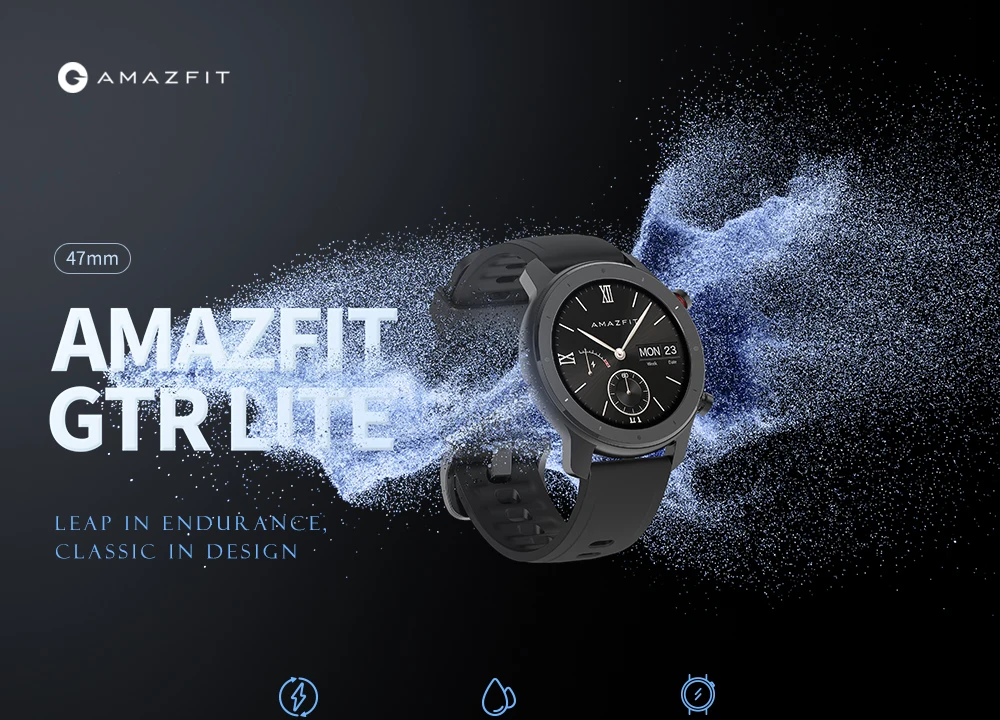 В наличии Amazfit GTR Lite 47 мм Смарт часы глобальная версия батарея 24 дня с 5ATM