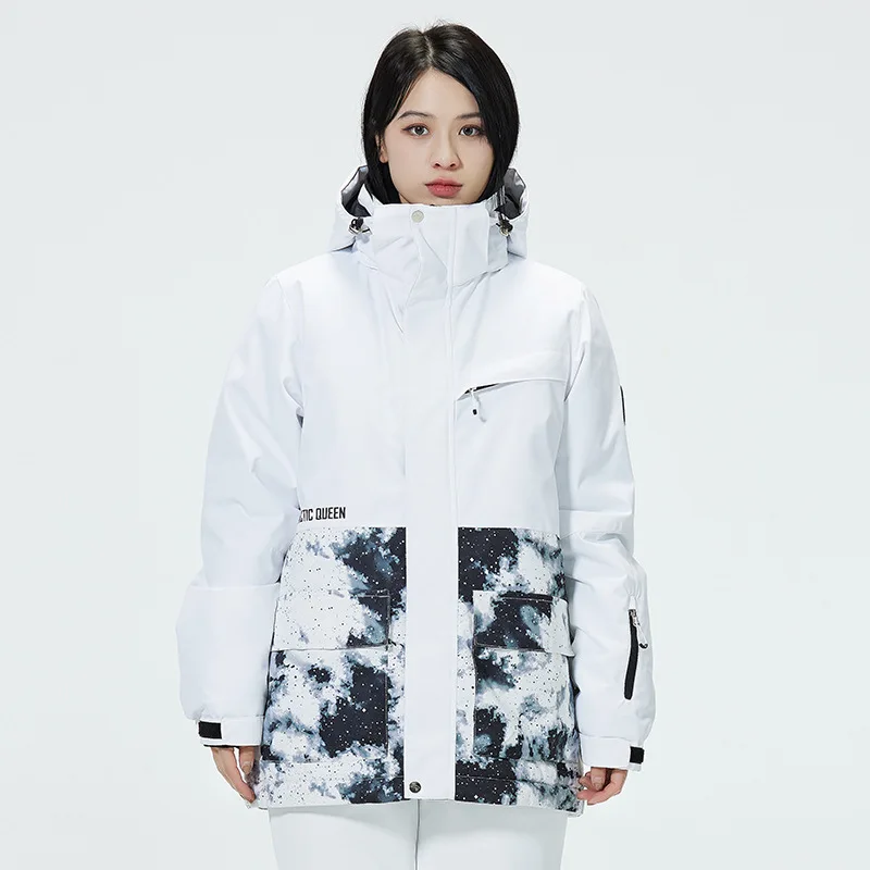 Новейшая зимняя куртка для сноуборда лыжная ветровка Теплая мужская и женская с