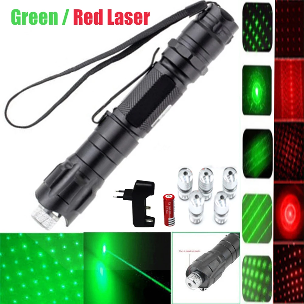 

High Power Hunting Green lasers Adjustable Focus Burning Green Laser Pointer Pen 532nm 500 to 10000 meters Lazer 009 range