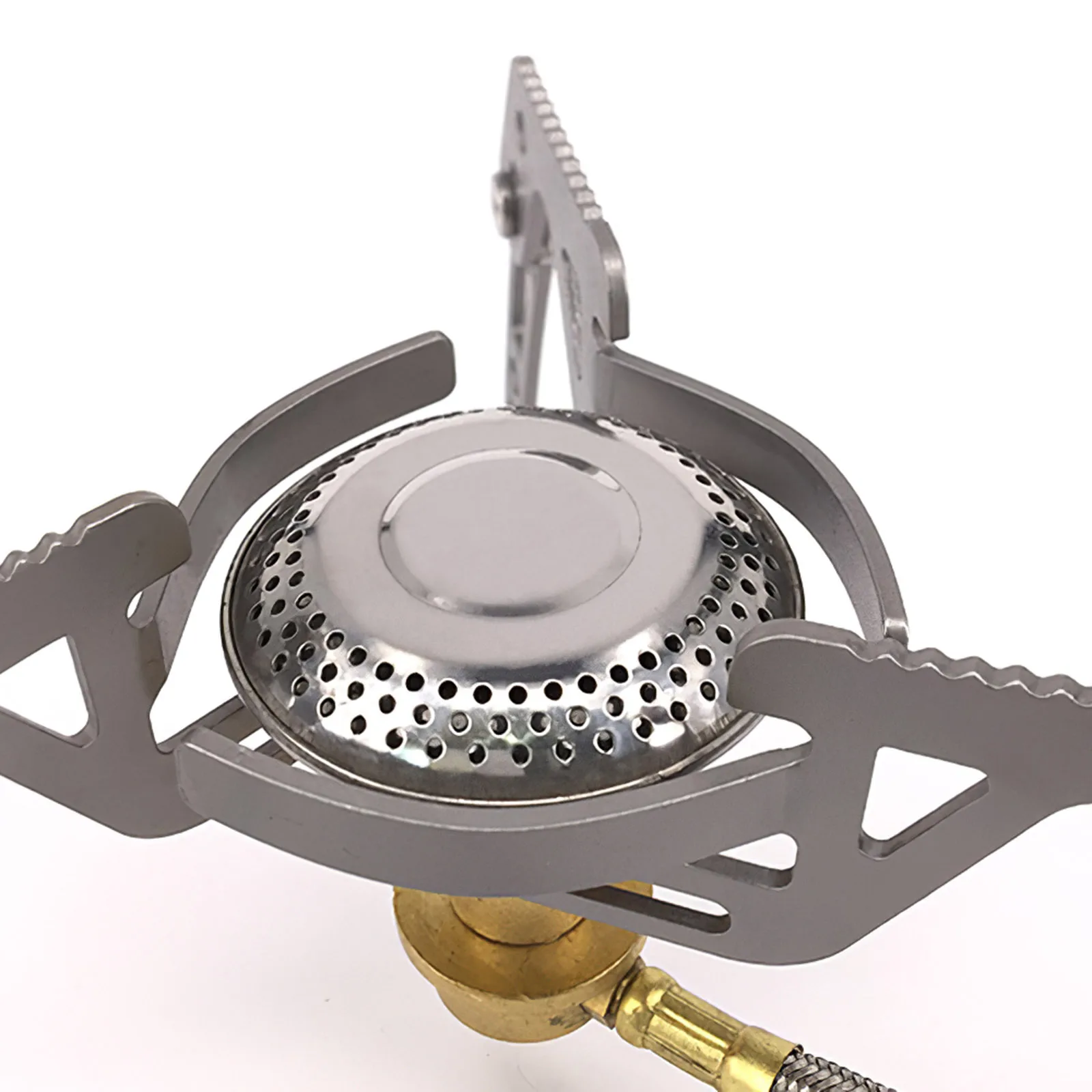 

Portable Gas Stove Energy Saving Foldable Adjustable Camping Stove With Anti-Slip Serration For Outdoor Picnic Hiking