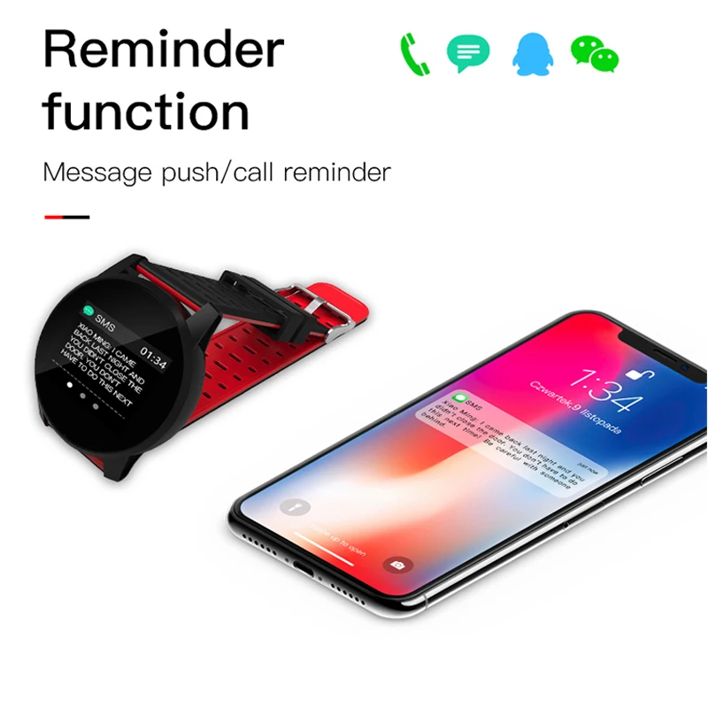 

Toleda B2 Smart Watch Global Version IP67 Waterproof Smartwatch Sports Watch Passometer 2020 New Men Women Fitness Bracelet Band