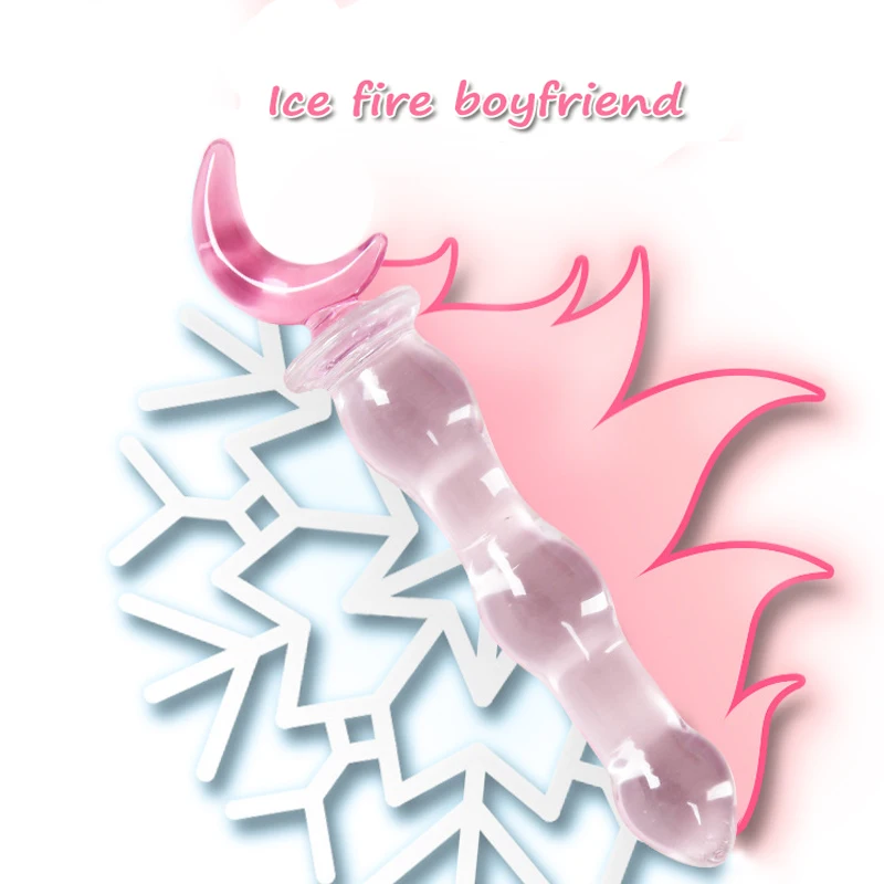 Love wand crystal penis anal plug after the court pull beads masturbation device adult sex toys | Anal Sex Toys