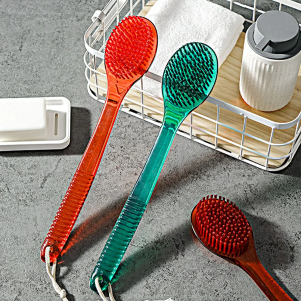 

Bath Brush Long Handle Soft Hair Shower Brush Scrub Skin Massage Health Care Shower Rubbing Brush Woman Man Skin Care Body Brush