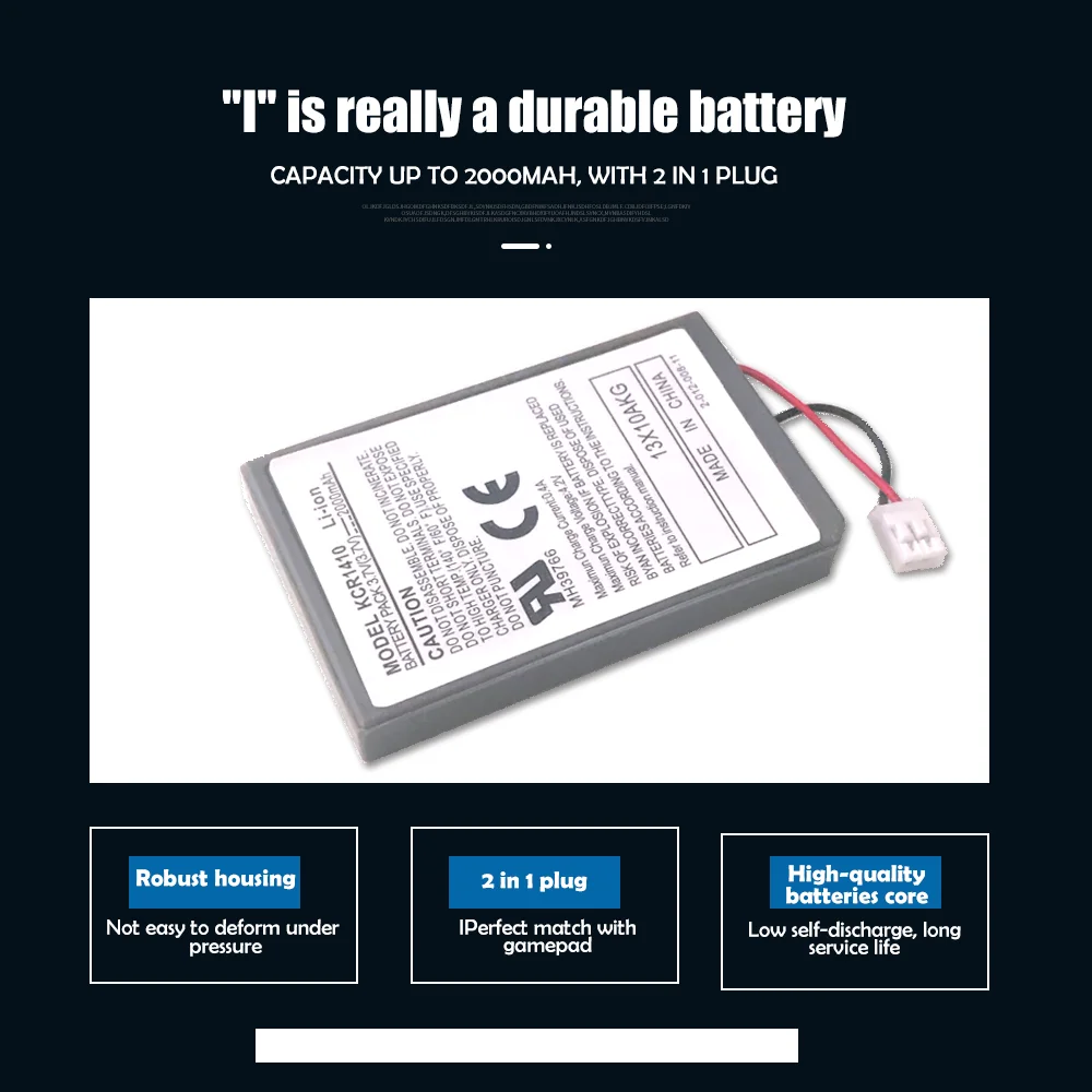 Запасной аккумулятор для Sony PS4 Pro Slim Bluetooth DualShock Controller CUH-ZCT2 3 7 V 2000 1 шт. | Электроника