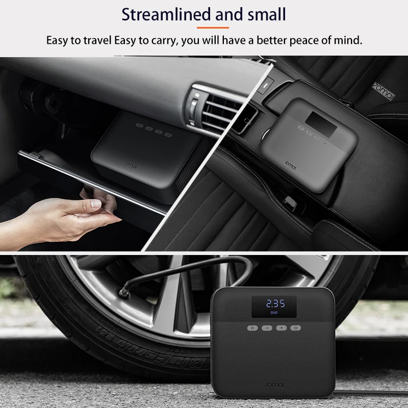 70mai автомобильный воздушный компрессор Lite 12V переносной электрический насос мини