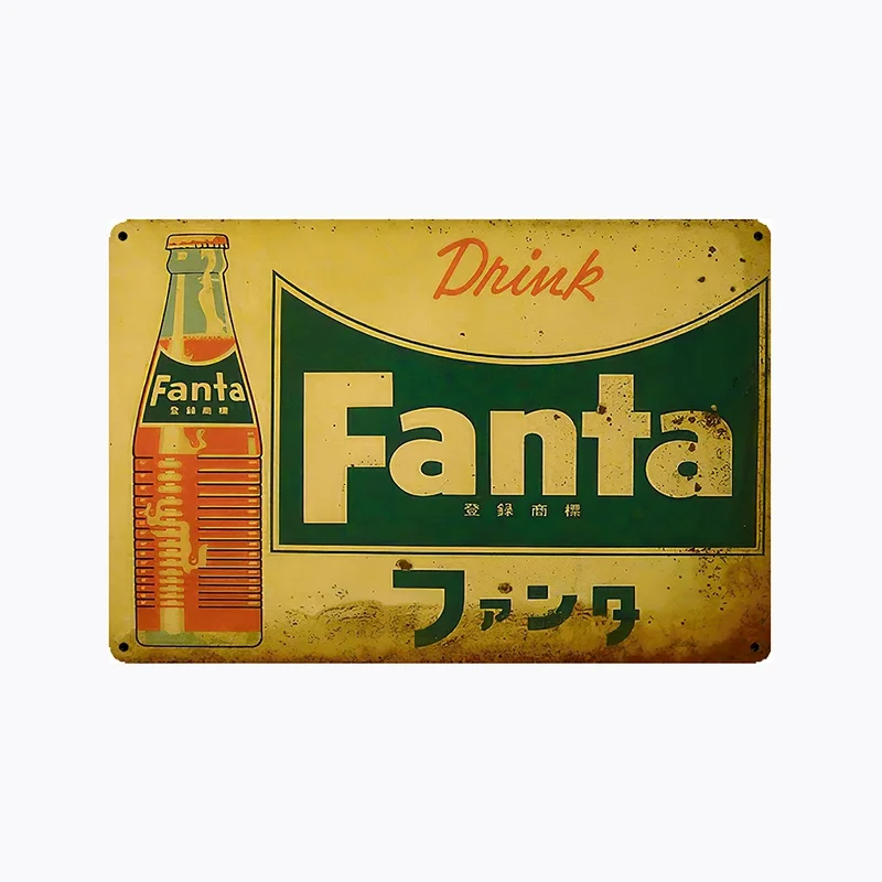 Металлический винтажный семейный напиток Fanta украшение для бара мужская пещера