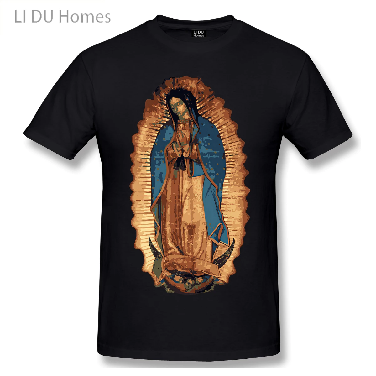 

LIDU Our Lady Of Guadalupe Catholic Mary Image T shirt man T Shirt Woman