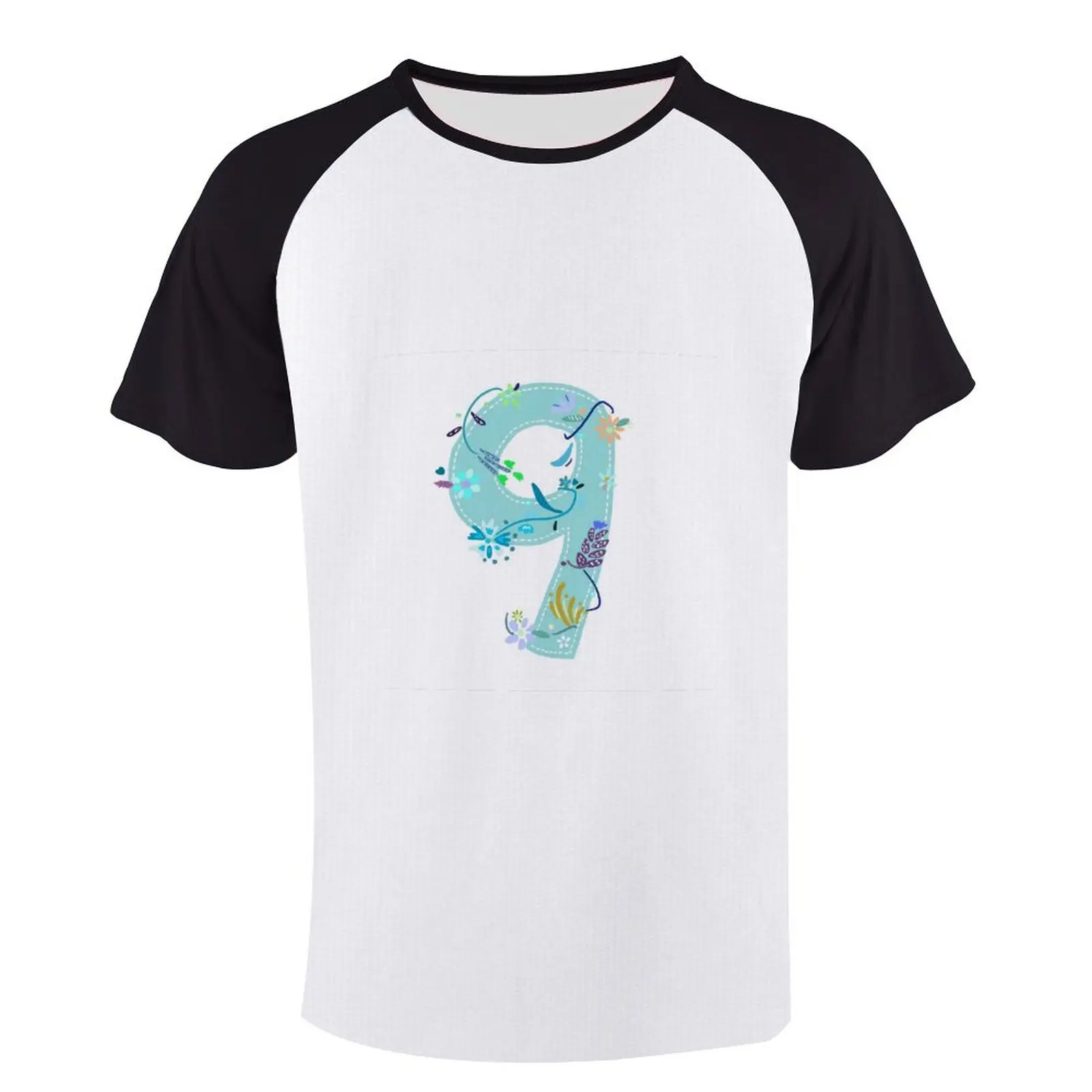 

Men's Short-sleeved Raglan T-shirt Men's Short-sleeved Raglan Round Neck T-shirt Fashion Casual Top