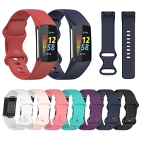 silicone wrist band for fitbit charge 5 smart watch replacement wristband strap for fitbit charge 5 bracelet watchband accessory