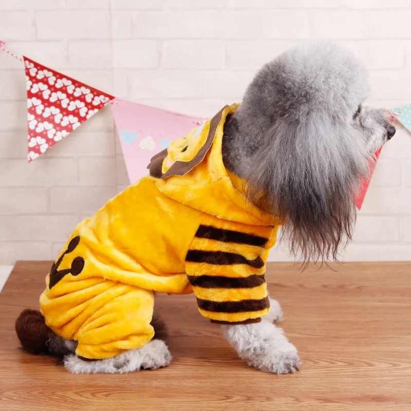 Новый флисовый костюм для собаки кошки теплая зимняя одежда костюмированной